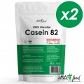 Atletic Food 100% Micellar Casein (MPC 82, клубника) - 1000 грамм (2х500 г)